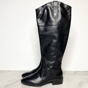 Sam Edelman Drina Ath Black Leather Riding Boot 7M
